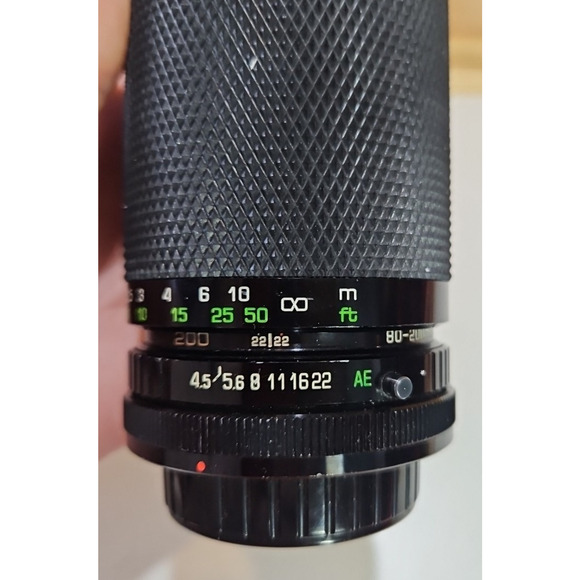 VINTAGE JCPenney 80-200mm f/4.5 Compact Macro Tele-Zoom Lens Canon Bayonet Mount - Picture 7 of 16